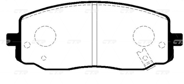 CKKK26 — Колодки тормозные CTR