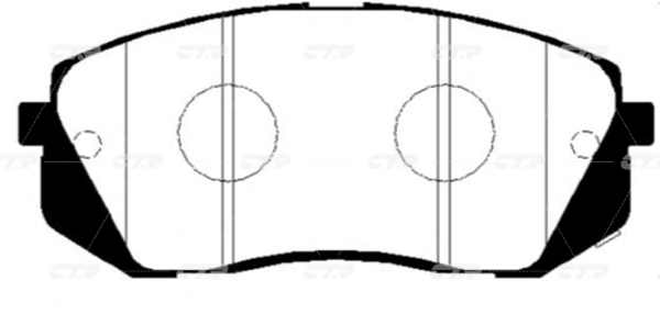 CKKK41 — Колодки передние дисковые  CTR