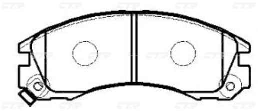 CKM14 — Колодки передние дисковые  CTR