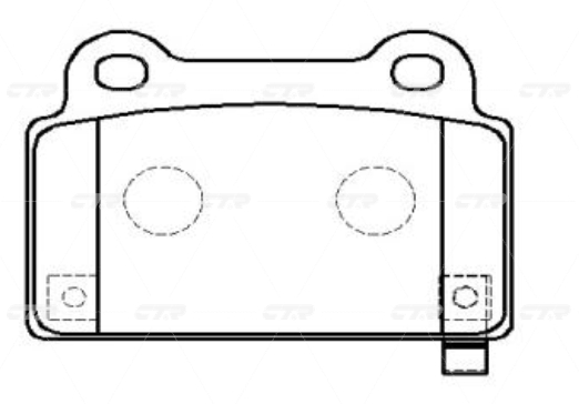 CKM77 — Колодки торм. (новый арт. GK0645) CTR