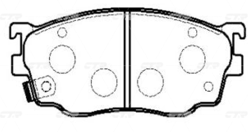 CKMZ19 — Колодки торм. (новый арт. GK0665) CTR