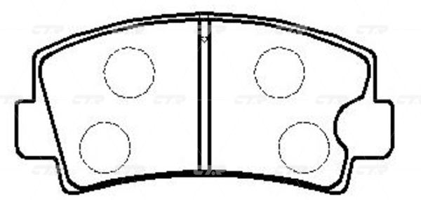 CKMZ29 — (новый номер GK0675) Колодки тормозные CTR