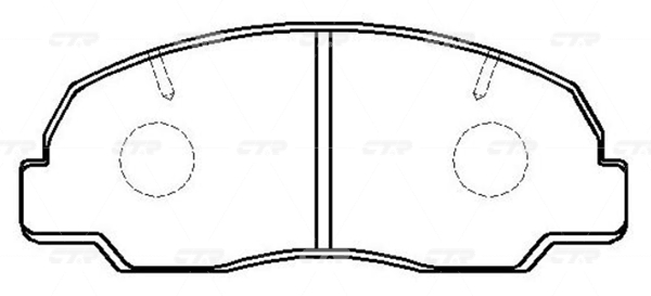 CKMZ32 — Колодки тормозные CTR