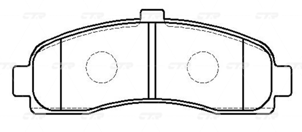 CKN105 — Колодки тормозные CTR