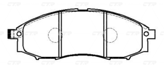 CKN11 — Колодки тормозные дисковые CTR