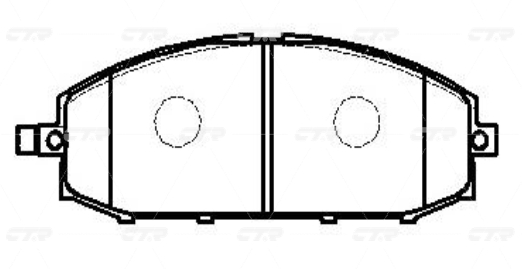 CKN114 — Колодки тормозные CTR