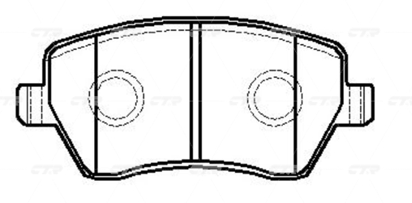 CKN126 — Колодка дискового тормоза CTR