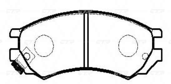 CKN14 — Колодки тормозные CTR