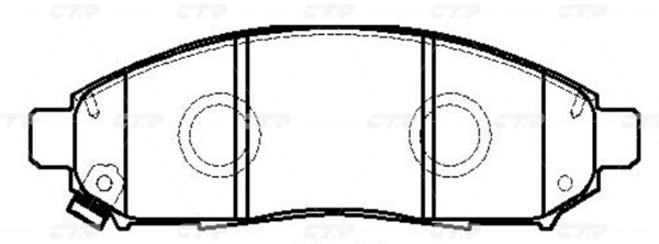 CKN18 — Колодка дискового тормоза CTR