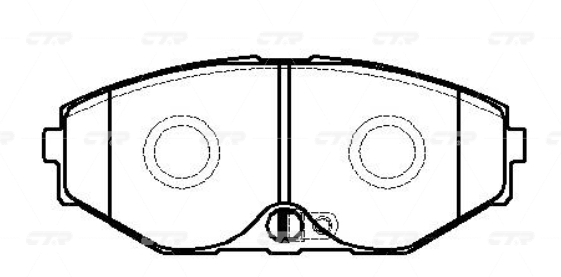 CKN6 — Колодки тормозные дисковые CTR