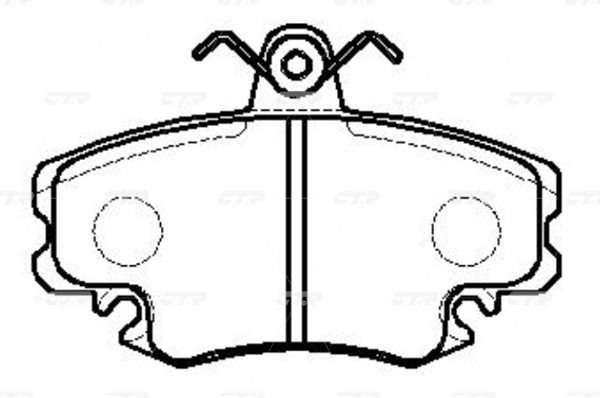CKRN1 — Колодки тормозные дисковые CTR