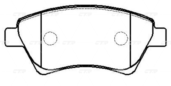 CKRN27 — Колодки RENAULT (MEGANE II,SCENIC II,KANGOO) CTR