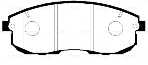 CKSS1 — Колодки торм.пер. (новый арт. GK0975) CTR