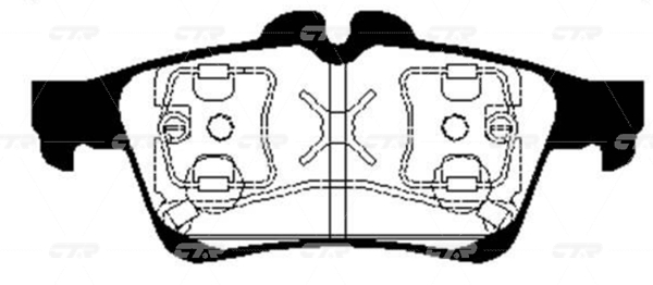 CKSS11 — Колодки тормозные CTR