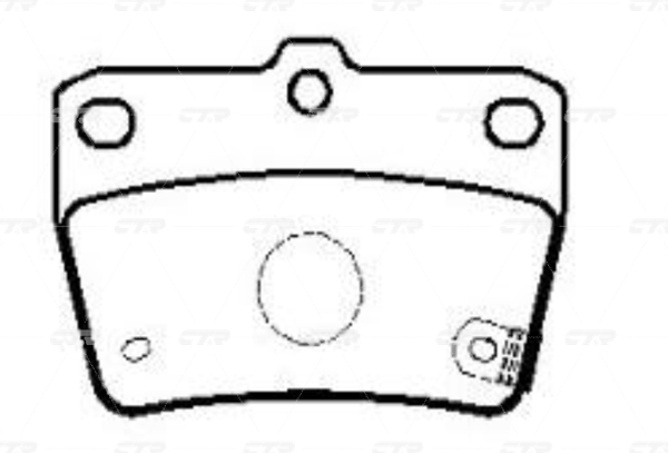 CKT105 — Колодки тормозные CTR