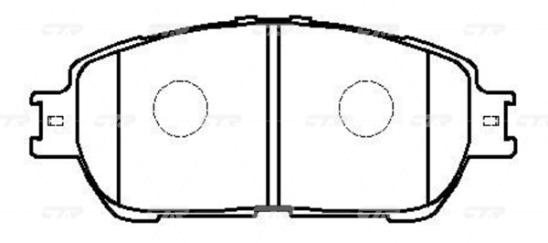 CKT114 — Колодки тормозные CTR