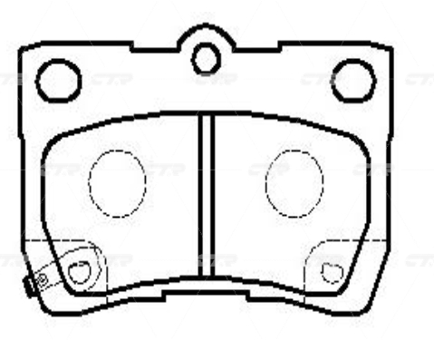 CKT46 — Колодки тормозные CTR