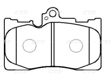 CKT47 — Колодки тормозные CTR