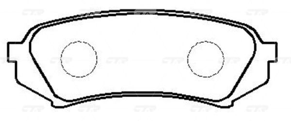 CKT55 — Колодки тормозные дисковые CTR