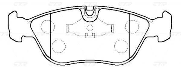 CKVO1 — Колодки тормозные CTR