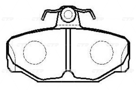 CKVO6 — Колодки тормозные CTR
