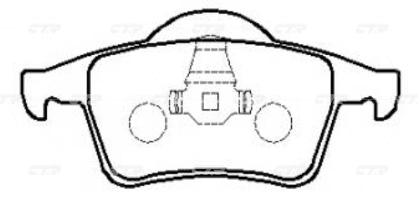 CKVO9 — Колодки тормозные CTR