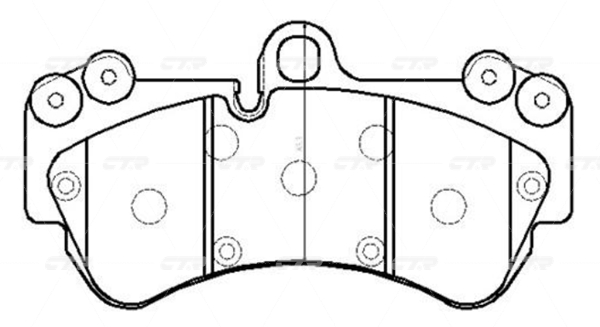 CKVW33 — Колодки тормозные дисковые CTR