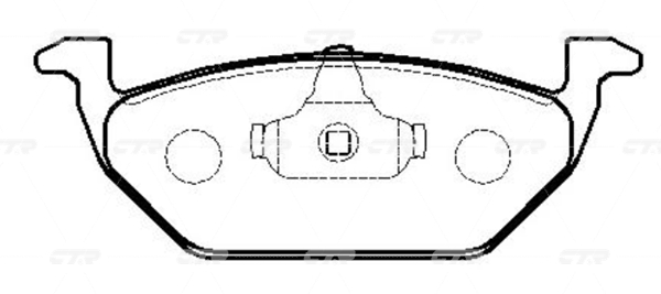 CKVW53 — Колодки тормозные CTR