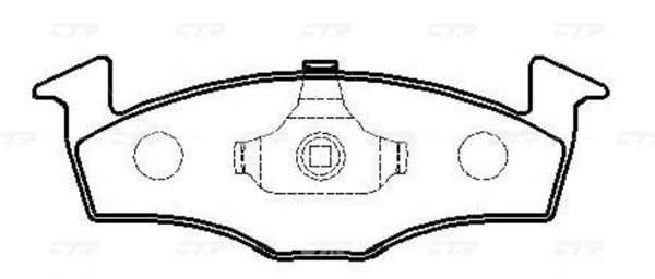 CKVW54 — Колодки тормозные CTR