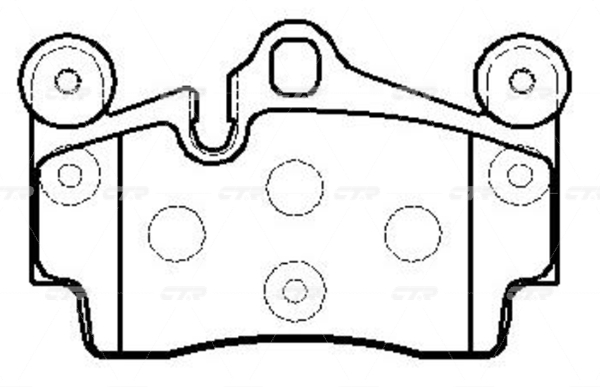 CKVW73 — Колодки тормозные CTR