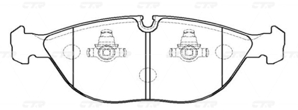 CKVW84 — Колодки тормозные CTR