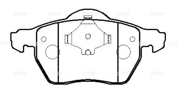 CKVW9 — Колодки тормозные CTR