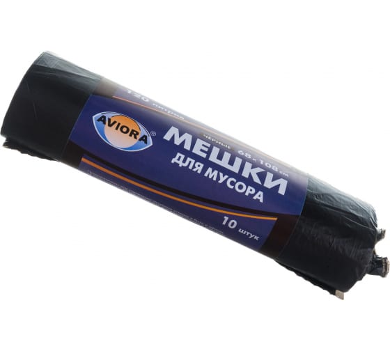 106066 — AVIORA пакет для мусора пнд черные, 10 шт 106066 AVIORA