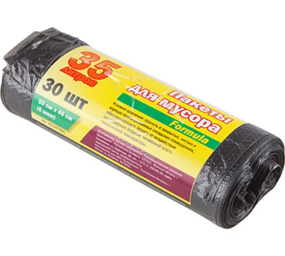 46047990 — ПакетыдлямусораFORMULA,35л,30шт.,PERFECTOLINEA PERFECTO LINEA