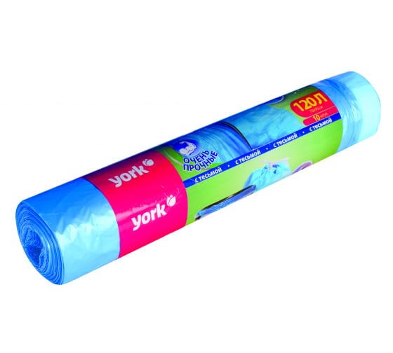 902210 — Мешок с тесьмой для мусора (10 шт; 120 л; 21 мкм) 902210 YORK