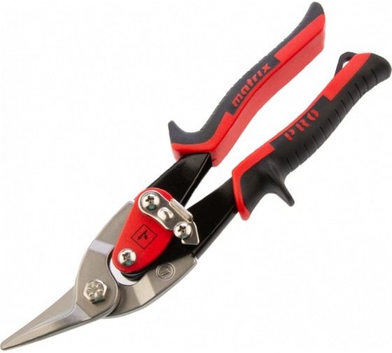 78326 — Ножницы по металлу, 250 мм, левый рез,сталь CRMO,двухкомпонентные рукоятки, PRO MATRIX