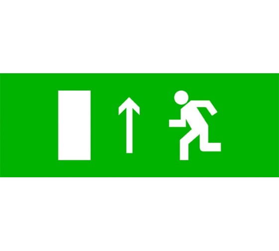 PKAL0105 — Пиктограмма EKF направление прямо, 320х120мм, для EXIT, SAFEWAY40 PKAL0105 EKF