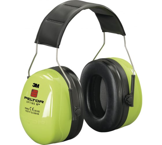 7000038211 — Противошумные наушники 3м PELTOR OPTIME III  H540A461GB повышенной видимости HIVIZ 7000038211 3M