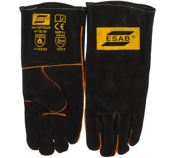 СВ000008904 — Спилковые краги с подкладкой ESAB HEAVY DUTY BLACK св000008904 ESAB