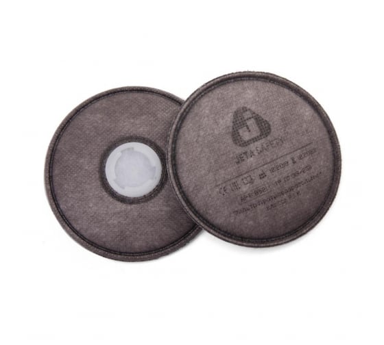 6521 — Противоаэрозольный угольный промышленный фильтр JETA SAFETY P3, упаковка 2 шт., 6521 JETA SAFETY