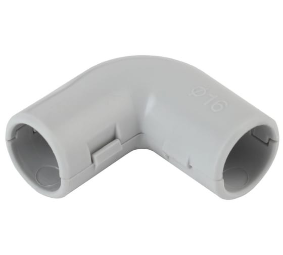 Б0036834 — Соединительный угол эра 90 градусов для трубы 16мм б0036834 ЭРА