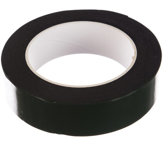 096130 — Лента двусторонняя клейкая зеленая на черной основе етров REXANT