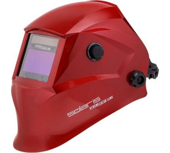 ASF650XPRD — Щиток сварщика  с самозатемняющимся светофильтром SOLARIS ASF650х (красный металлик) SOLARIS
