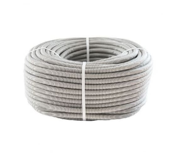 61116HFLS — Гофрированная труба экопласт HFLS, тяжелая, с зондом, низкое дымовыделение, 16 мм, серый 61116HFLS ЭКОПЛАСТ