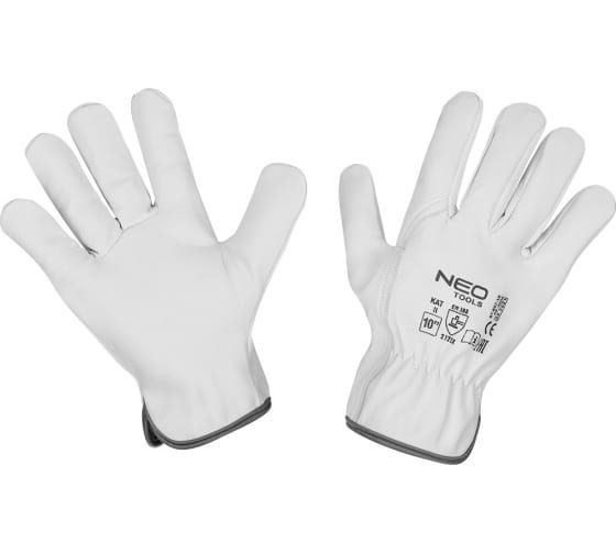 9765710 — Рабочие перчатки NEO TOOLS 2122X CE, козья кожа 9765710 NEO KOREA