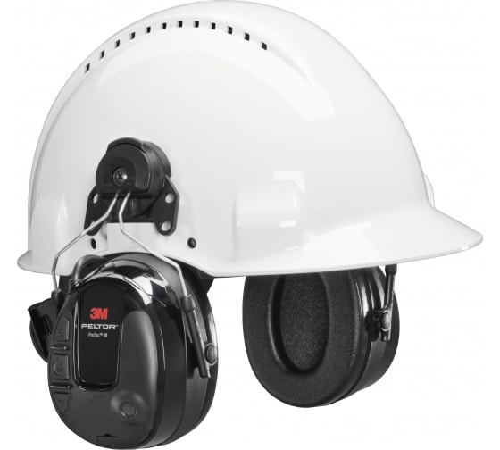 7100088423 — Противошумные наушники 3м PELTOR PROTAC III MT13H221P3E, с креплением на каску 7100088423 3M