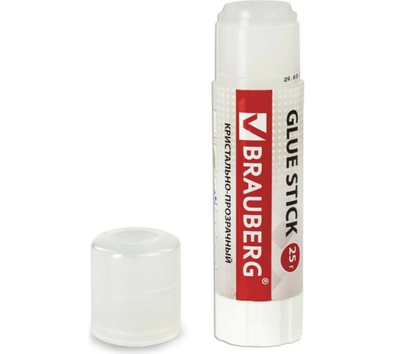 227968 — Клейкарандаш BRAUBERG CRYSTAL 25 г, прозрачный 227968 BRAUBERG