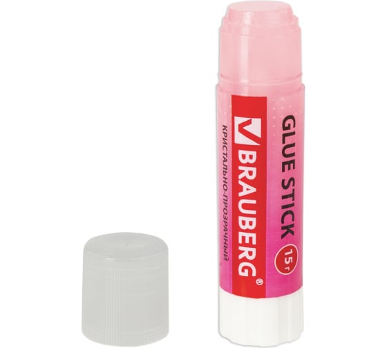 227969 — Клейкарандаш BRAUBERG COLOR CRYSTAL 15 г, прозрачный, ассорти 227969 BRAUBERG