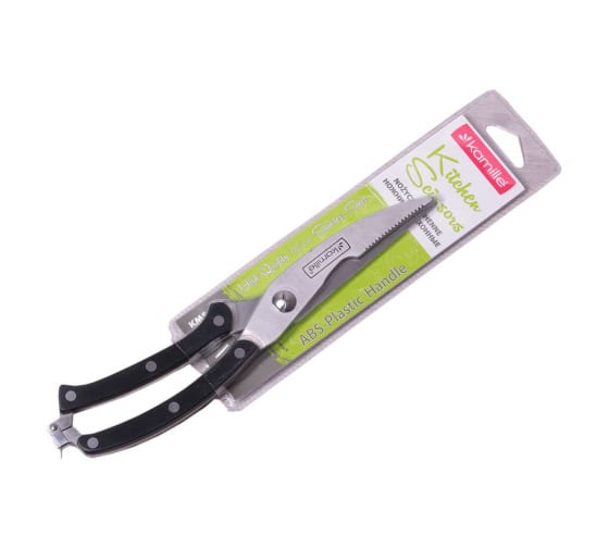 5102 — Кухонные ножницы KAMILLE 25см из нержавеющей стали с ручками из бакелита 5102 KAMILLE