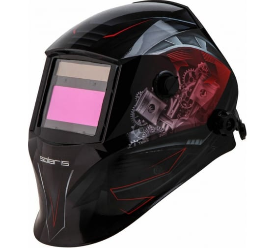 ASF520SCMR — Щиток сварщика  с самозатемняющимся светофильтром SOLARIS ASF520S (CAR MASTER красный) SOLARIS